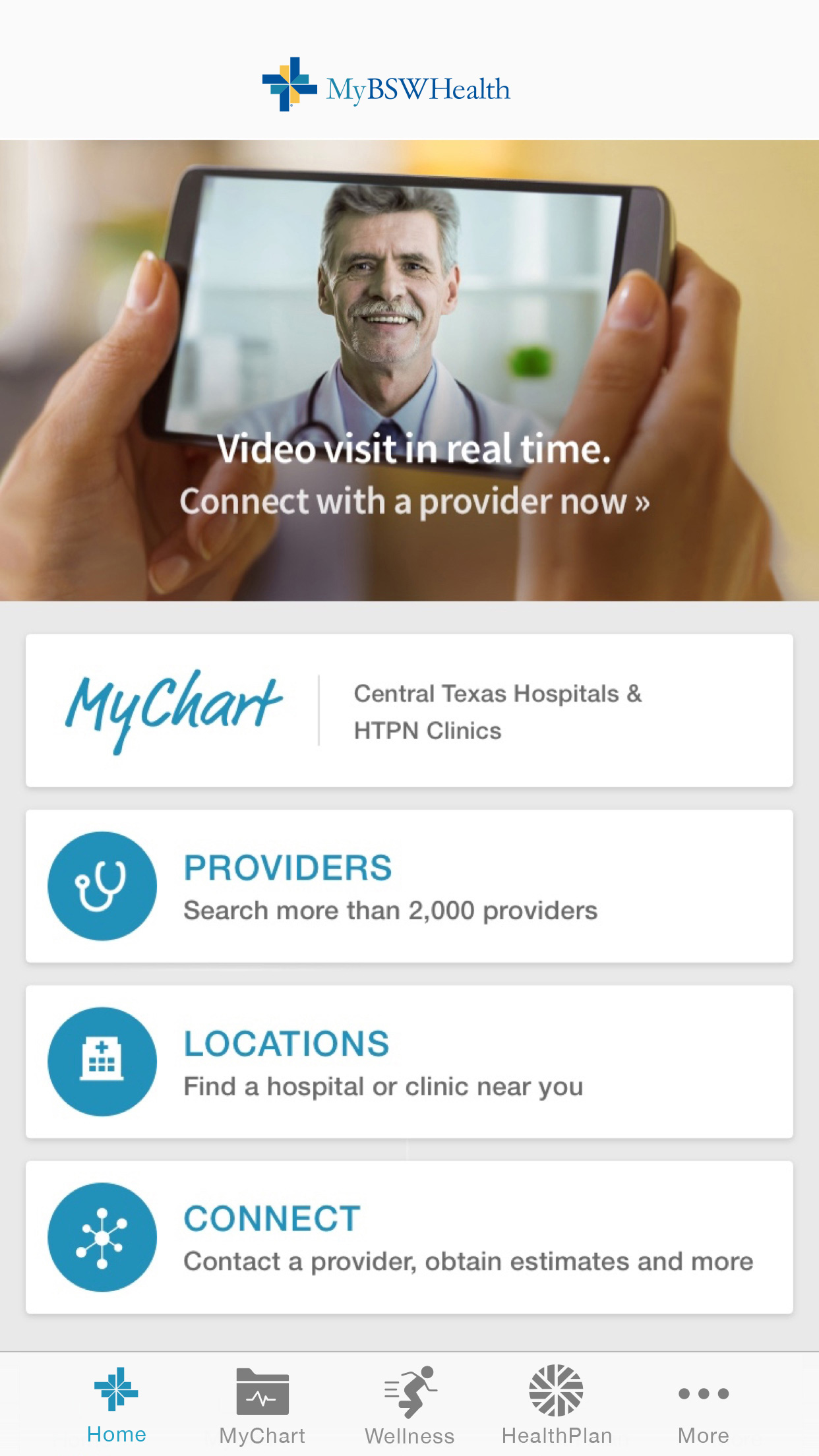 MyBSWHealth App 3.0 — the experience before the redesign