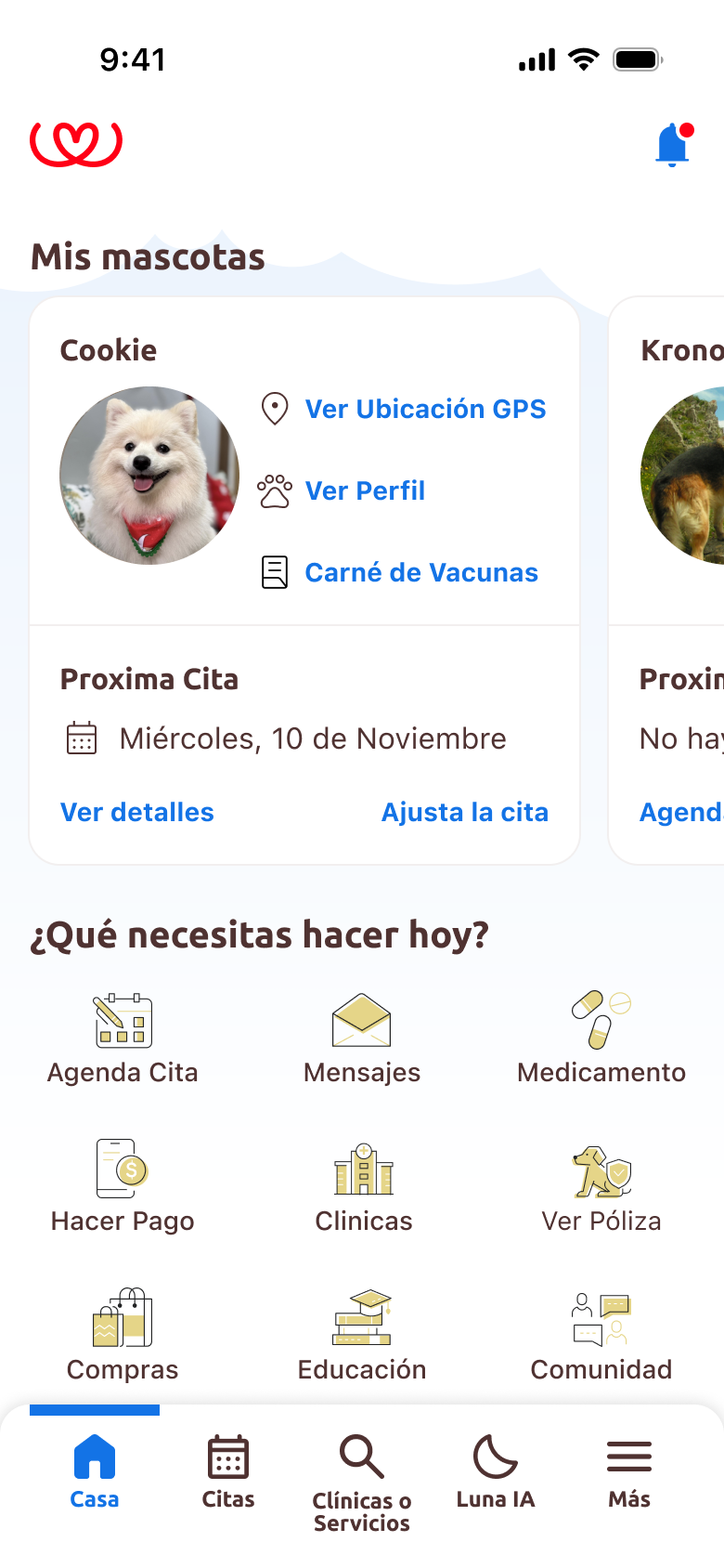 Iterated PetLoveFam app concept